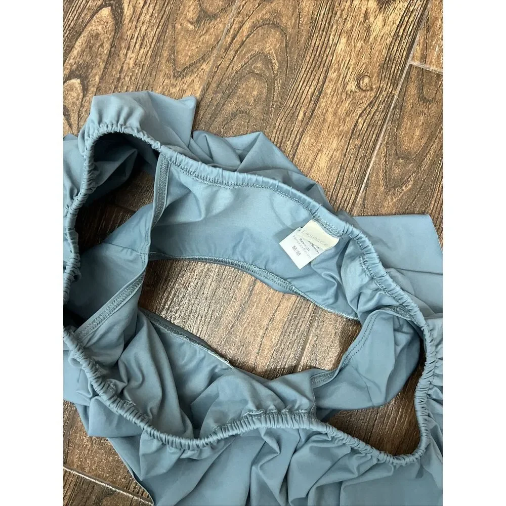 REVOLVE L*SPACE Women's Swimwear‎ Hey Girl Top Medium Blue Ruffle Off Shoulder M